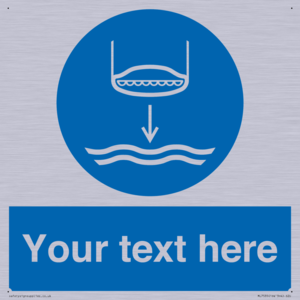 Custom Lower lifeboat to the water in launch sequence